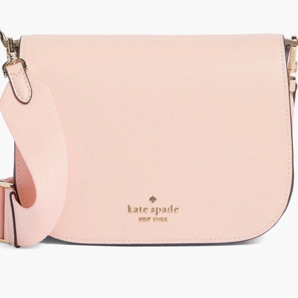 Kate Spade Madison Saffiano  leather saddle bag